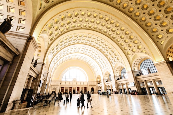 Golden hour at Union Station in Washington, DC